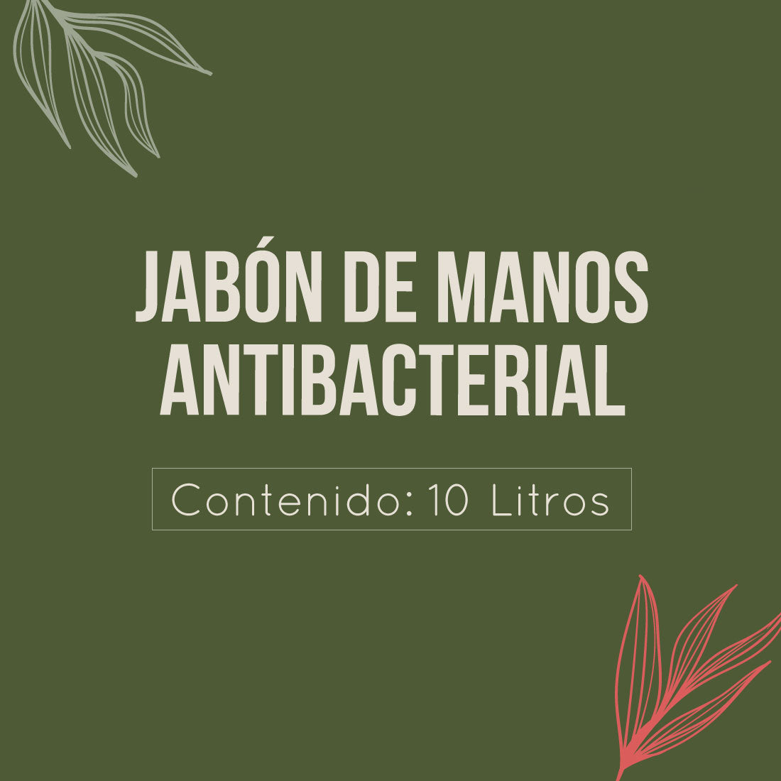 Jabón de manos antibacterial con Aloe Vera
