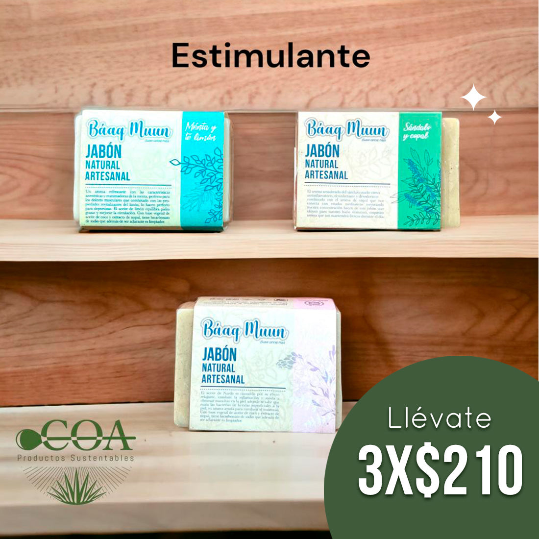 Paquete jabones por tipo de piel y rutina