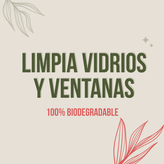 Limpia Vidrios y Ventanas ecológico
